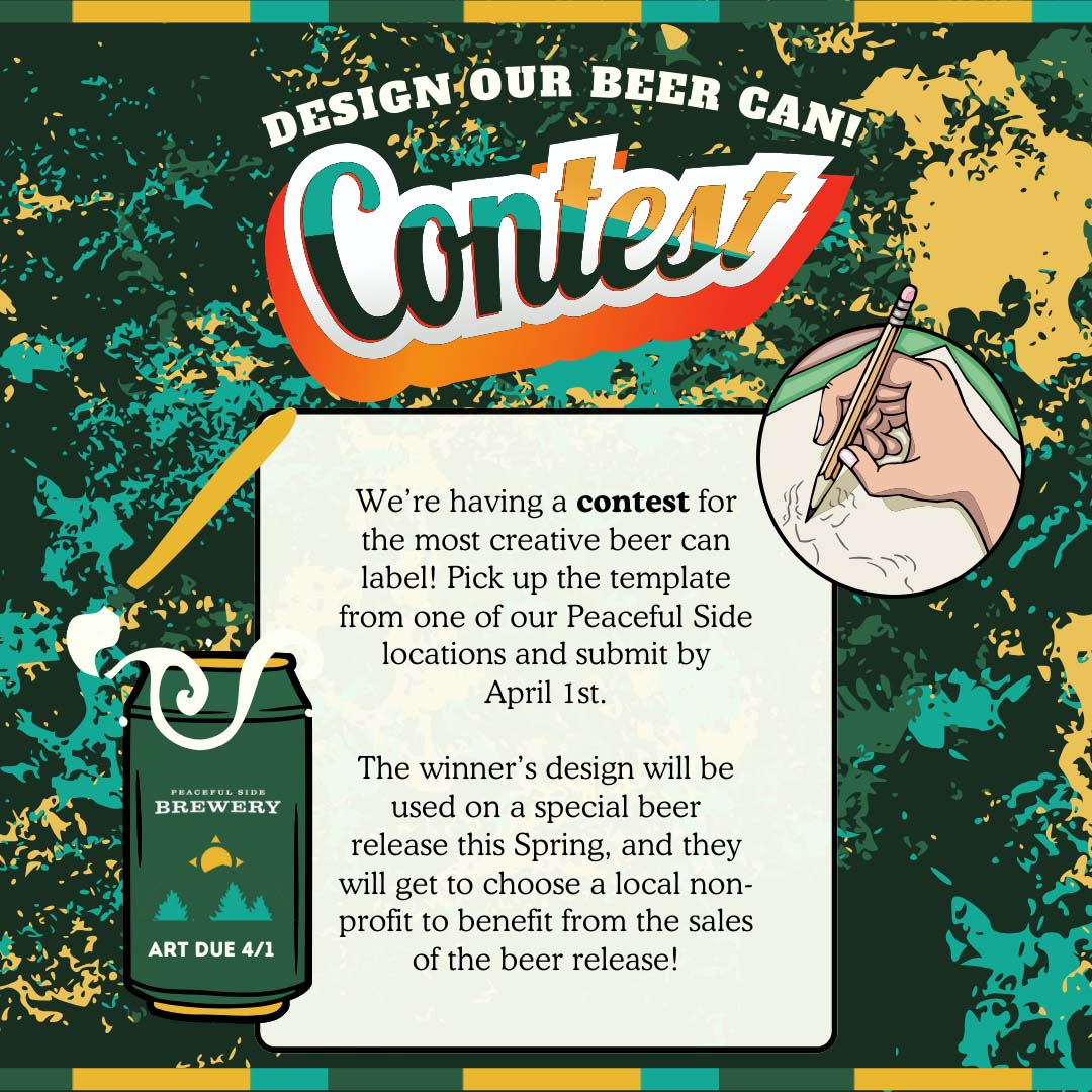 Design a Beer Can Peaceful Side Brewery